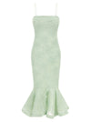 Rotate Birger Christensen Flower Mesh Flounce Dress