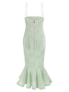 Rotate Birger Christensen Flower Mesh Flounce Dress