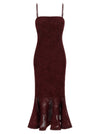 Rotate Birger Christensen Flower Mesh Flounce Dress