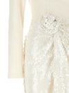 Rotate Birger Christensen Knotted Dress With Flower