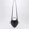 ROTATE Heart Bag Croco croc-effect patent leather bag in black