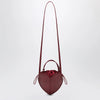 ROTATE Burgundy Heart Bag Croco in leather