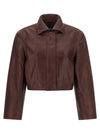 Rotate Birger Christensen Boxy Square Leather Jacket