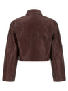 Rotate Birger Christensen Boxy Square Leather Jacket