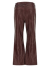 Rotate Birger Christensen Flared Leather-effect Pants