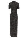 Rotate Birger Christensen Sequins Maxi Slit Dress