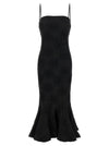 Rotate Birger Christensen Flower Mesh Flounce Dress