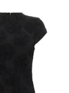 Rotate Birger Christensen Black Flower Mesh Maxi Dress