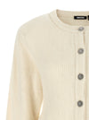 Rotate Birger Christensen White Jewel Buttons Cardigan