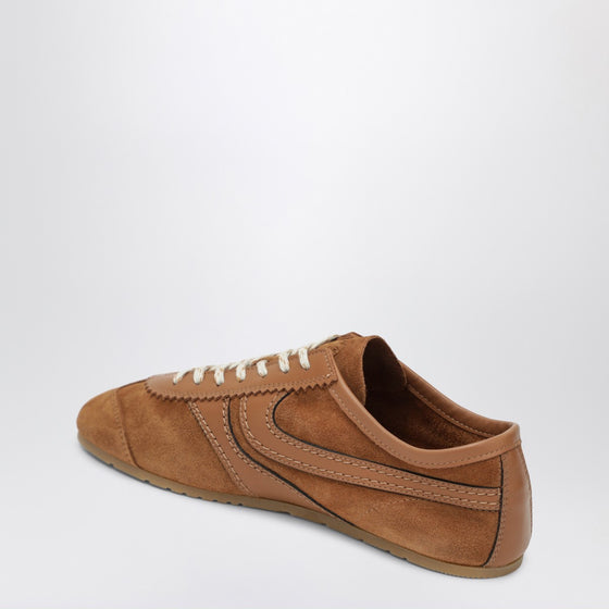 Dries Van Noten Brown Suede Sneakers