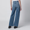 Mother The Mid Rise Lasso Sneak jeans in mid-blue wash
