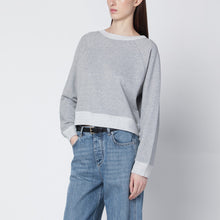  Victoria Beckham Constance sweatshirt in grey mélange