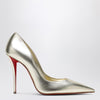 Christian Louboutin Miss Z pumps in silver laminated nappa leather