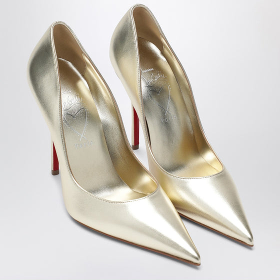 Christian Louboutin Miss Z pumps in silver laminated nappa leather