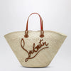 Christian Louboutin Raffia and calf leather Tote bag Cabata large