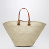 Christian Louboutin Raffia and calf leather Tote bag Cabata large