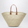 Christian Louboutin Raffia and calf leather Tote bag Cabata large