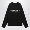 Fear of God Essentials Black long-sleeve T-shirt with logo print