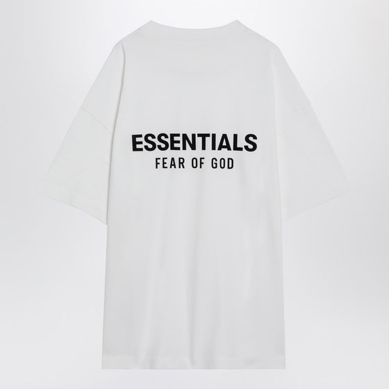 Fear of God Essentials White cotton T-shirt with logo