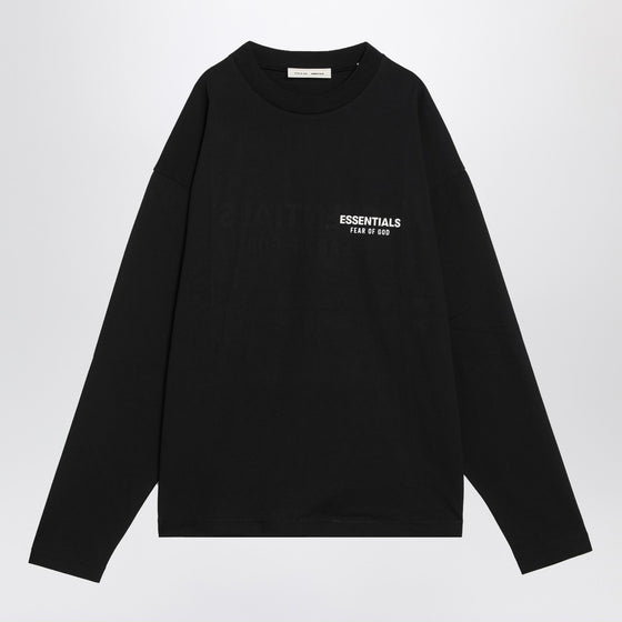 Fear of God Essentials Black cotton sweater with logo