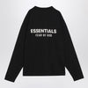 Fear of God Essentials Black cotton sweater with logo