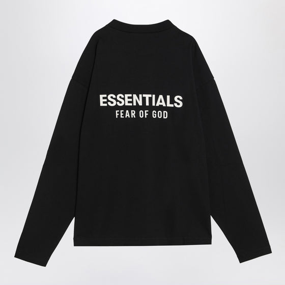 Fear of God Essentials Black cotton sweater with logo