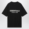 Fear of God Essentials Black washed T-shirt with logo print
