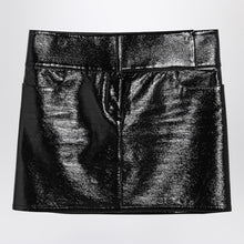 Courreges Courrèges Black Belted Vinyl Mini Skirt