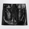 Courreges Courrèges Black Belted Vinyl Mini Skirt