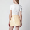 Courreges Courrèges White/blue contrast cotton crew-neck T-shirt