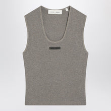  Fear of God Essentials Grey ribbed cotton-blend tank top