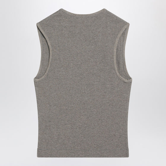 Fear of God Essentials Grey ribbed cotton-blend tank top