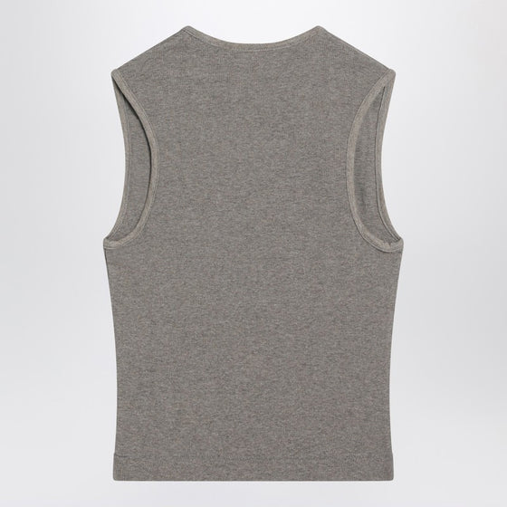 Fear of God Essentials Grey ribbed cotton-blend tank top