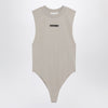Fear of God Essentials Sleeveless greige cotton-blend bodysuit