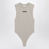 Fear of God Essentials Sleeveless greige cotton-blend bodysuit