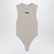  Fear of God Essentials Sleeveless greige cotton-blend bodysuit