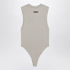 Fear of God Essentials Sleeveless greige cotton-blend bodysuit