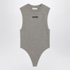 Fear of God Essentials Sleeveless grey cotton-blend bodysuit