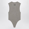 Fear of God Essentials Sleeveless grey cotton-blend bodysuit
