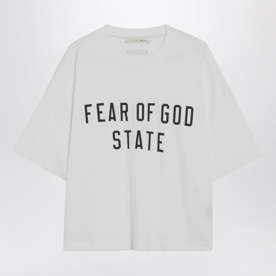 Fear of God Essentials White crewneck T-shirt with logo