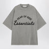 Fear of God Essentials Training 90s faded grey cotton jersey T-shirt