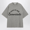 Fear of God Essentials Training 90s faded grey cotton jersey T-shirt