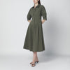 SIMKHAI Military green midi shirt dress