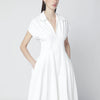 SIMKHAI Farlow white midi dress