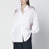 Dries Van Noten White oversized shirt with Firework embroidery