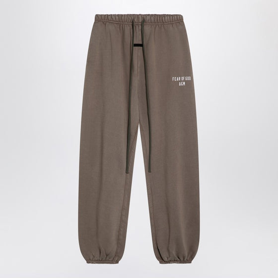 Fear of God Essentials Military green jogging trousers with logo