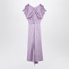 Victoria Beckham Petunia-coloured midi dress with ruffles