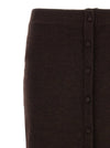 Victoria Beckham Bottoni Midi Skirt