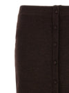 Victoria Beckham Bottoni Midi Skirt