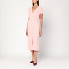Victoria Beckham Pink satin midi dress